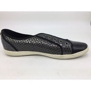 Donald J Pliner Womens‎ 8.5 M Maxi Gray Cap Toe Perforated Fashion Sneakers